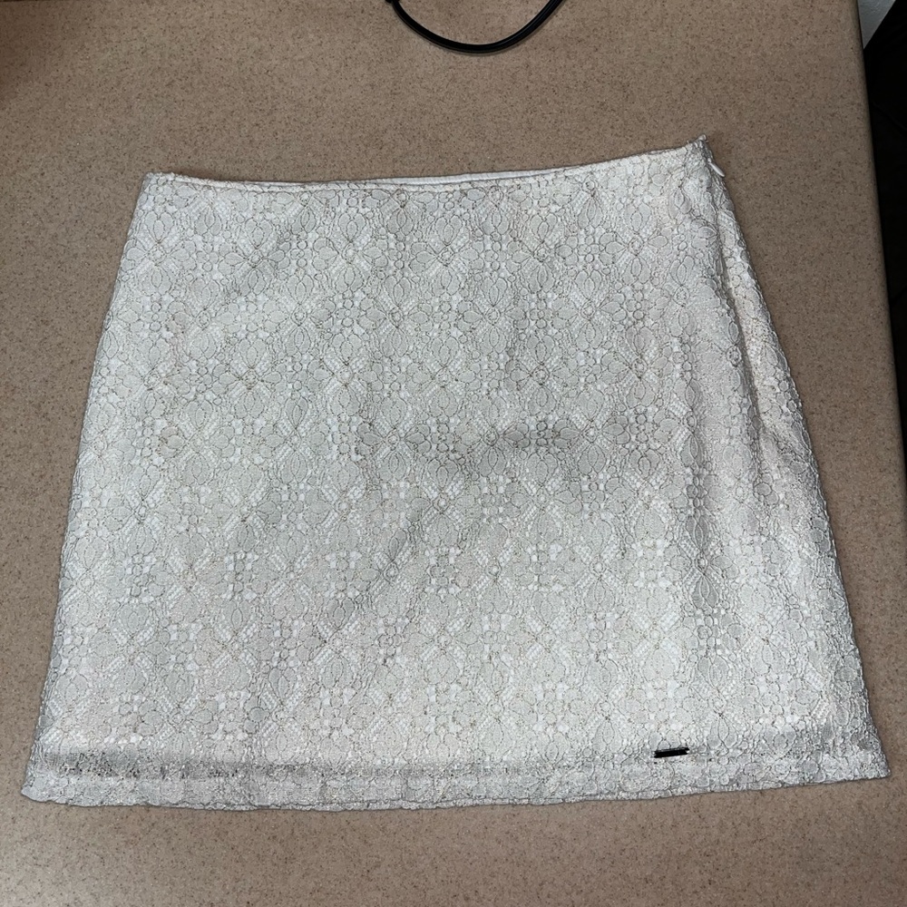 Hollister Floral Lace Mini Skirt - 3